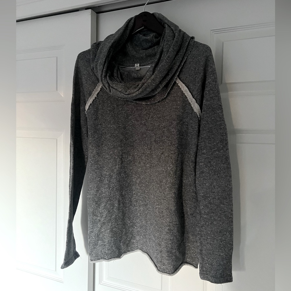 Grey cowl neck sweater